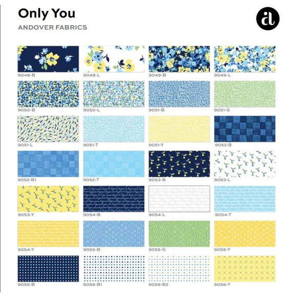 Only You Layer Cake by Andover Fabrics Rare - Picture 2 of 9